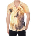 Shar Pei Portrait Print Men's Shirt