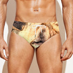 Shar Pei Portrait Print Men's Swim Briefs