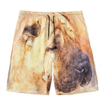 Shar Pei Portrait Print Men's Swim Trunks