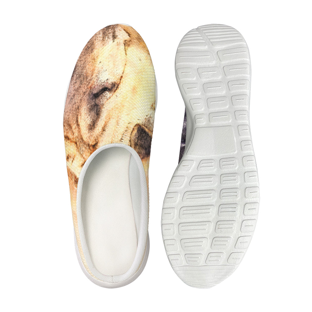 Shar Pei Portrait Print Mesh Casual Shoes