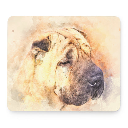 Shar Pei Portrait Print Mouse Pad