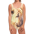 Shar Pei Portrait Print One Piece Swimsuit