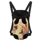 Shar Pei Portrait Print Pet Carrier Backpack