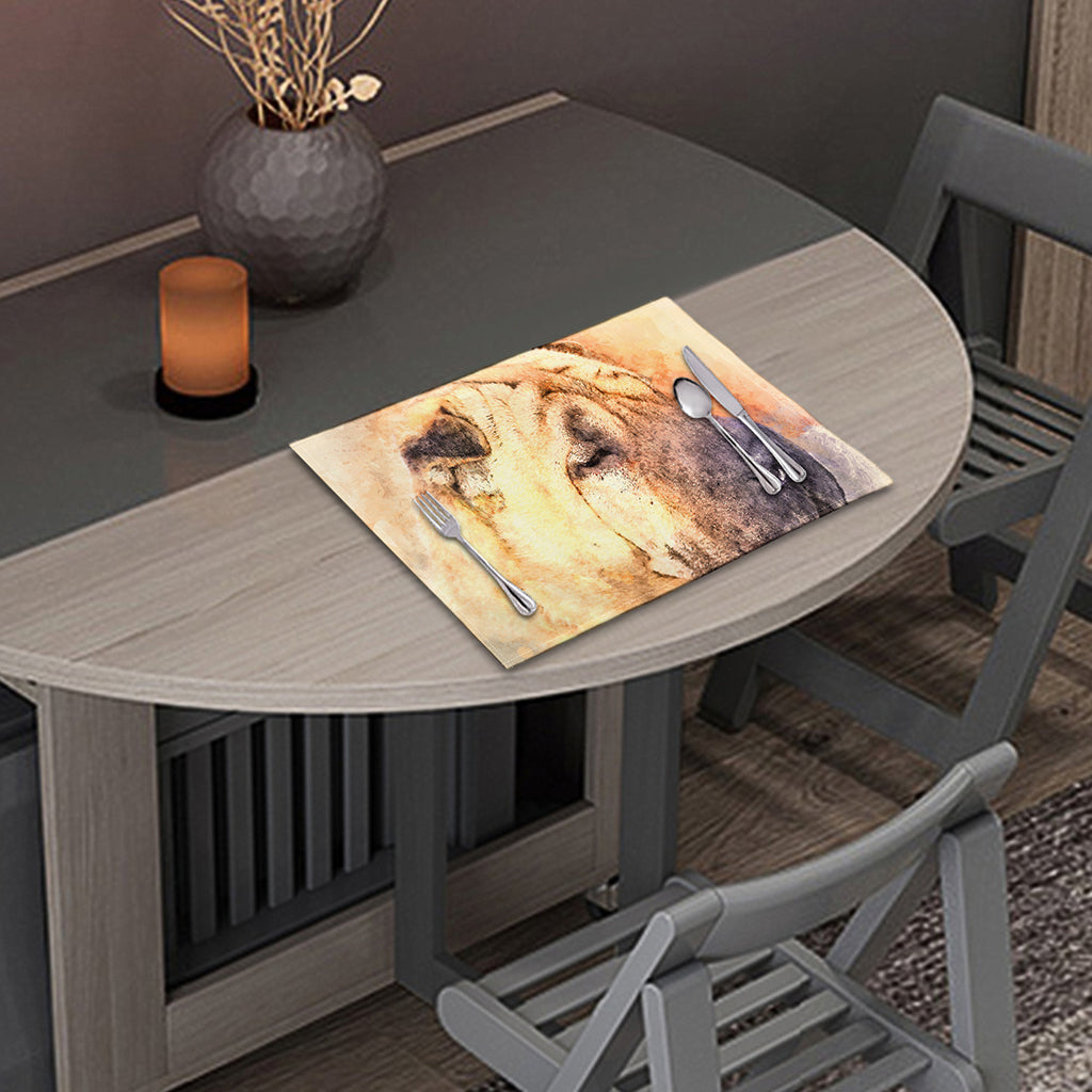 Shar Pei Portrait Print Placemat