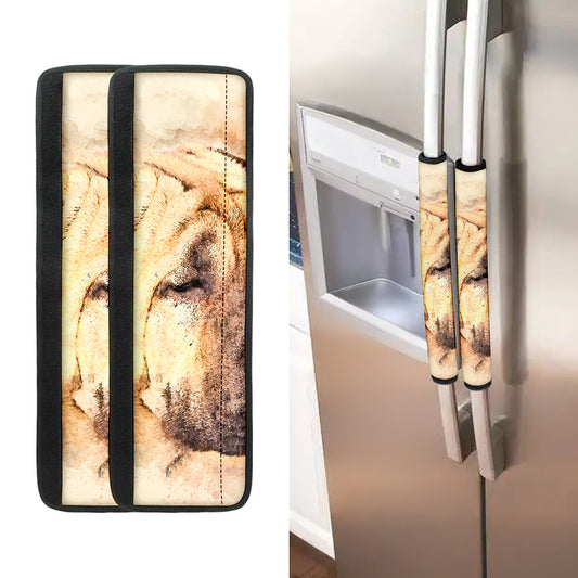 Shar Pei Portrait Print Refrigerator Handle Covers