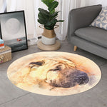 Shar Pei Portrait Print Round Rug