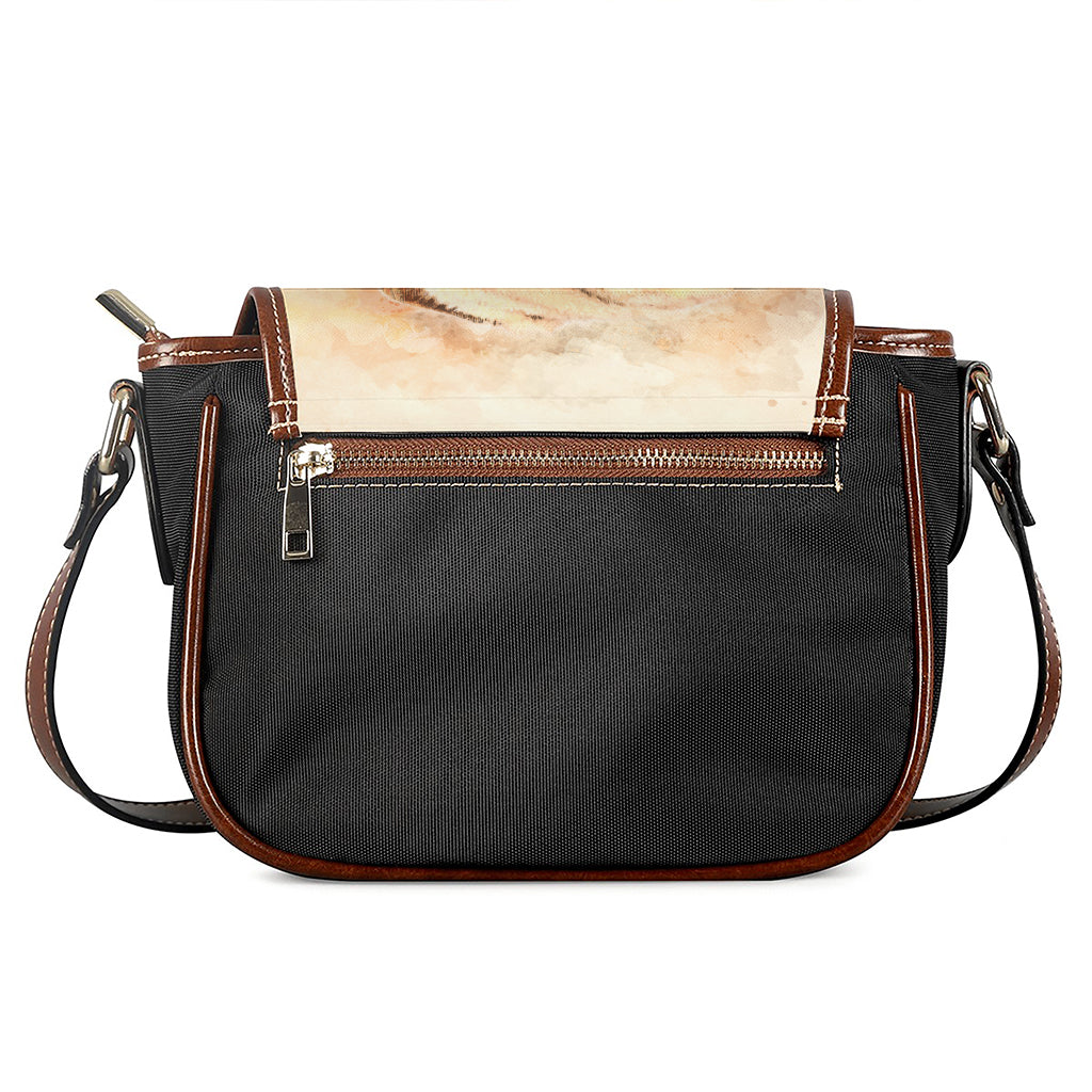 Shar Pei Portrait Print Saddle Bag