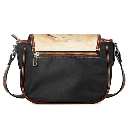 Shar Pei Portrait Print Saddle Bag