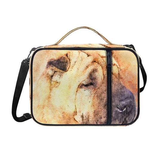Shar Pei Portrait Print Shoulder Strap Bible Bag