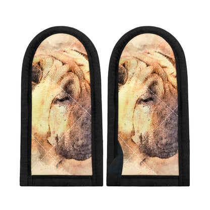 Shar Pei Portrait Print Skillet Handle Cover
