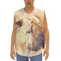 Shar Pei Portrait Print Sleeveless Baseball Jersey