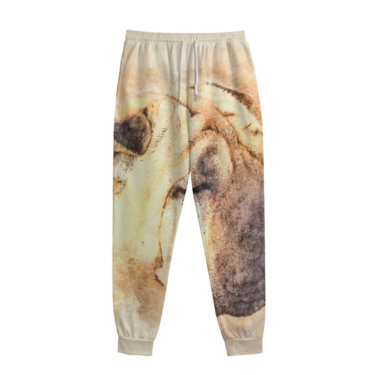 Shar Pei Portrait Print Sweatpants