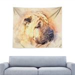 Shar Pei Portrait Print Tapestry
