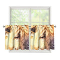 Shar Pei Portrait Print Tier Curtains