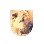 Shar Pei Portrait Print Toilet Lid Cover