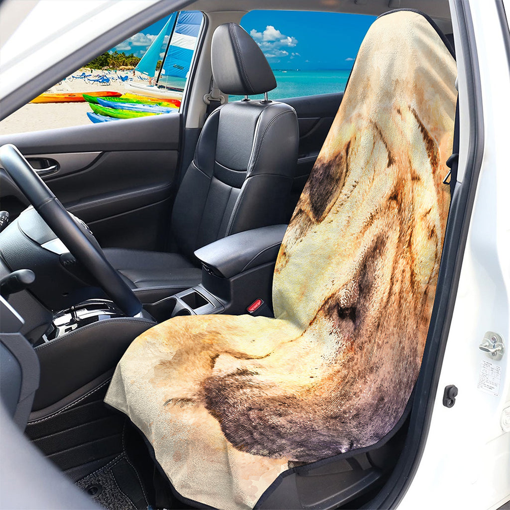 Shar Pei Portrait Print Waterproof Car Seat Cover