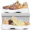 Shar Pei Portrait Print White Chunky Shoes
