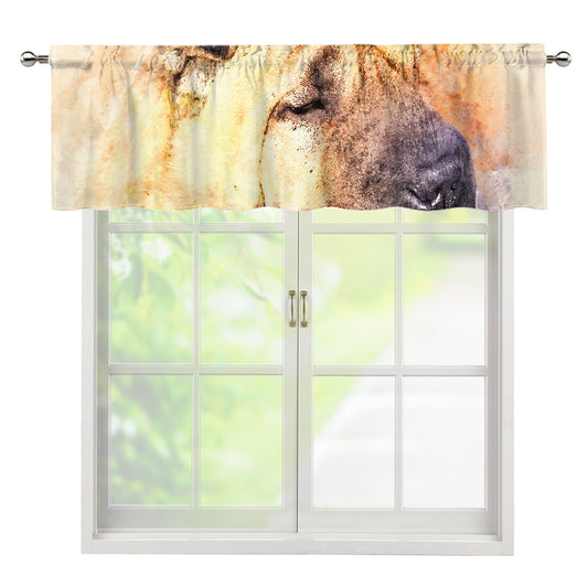 Shar Pei Portrait Print Window Valance