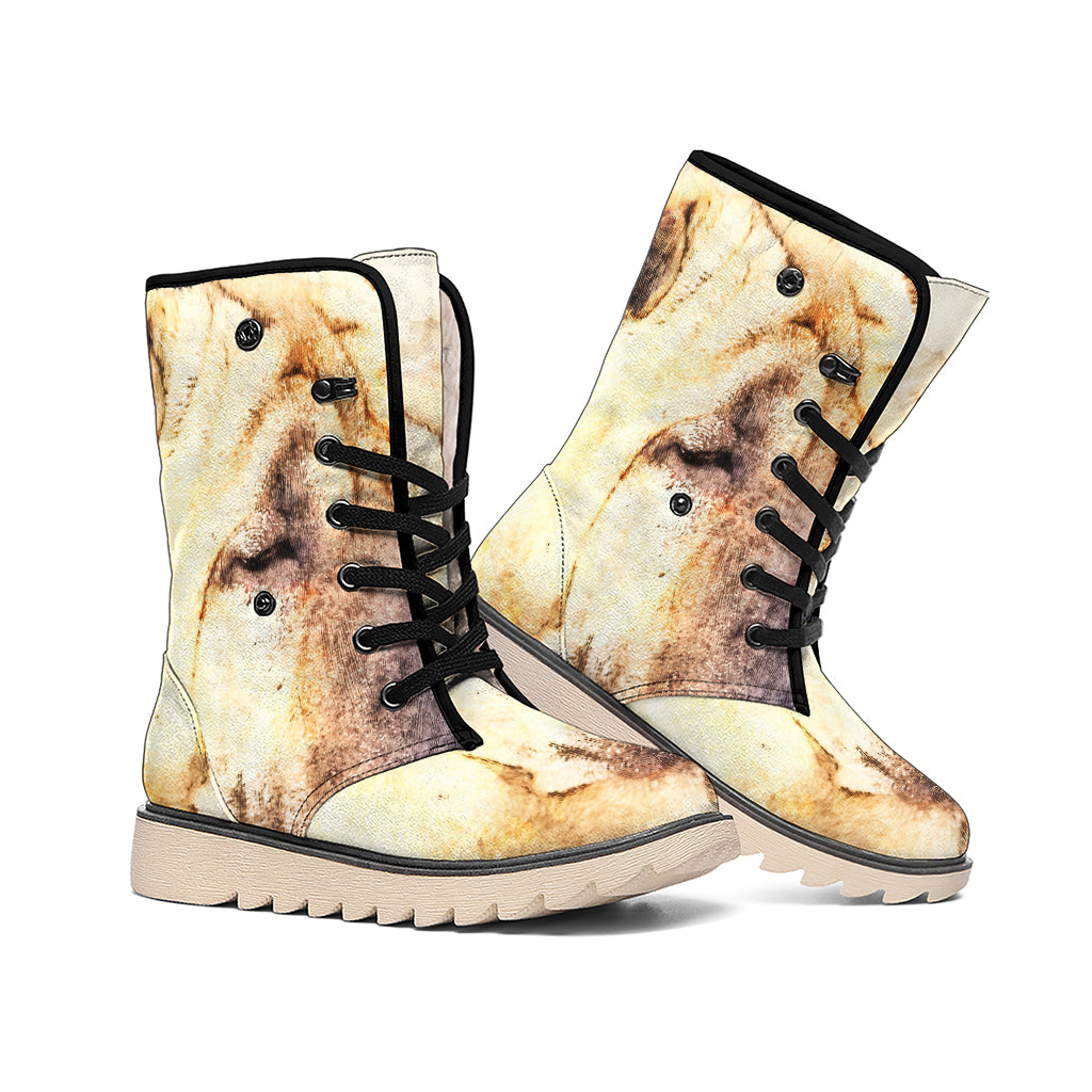 Shar Pei Portrait Print Winter Boots