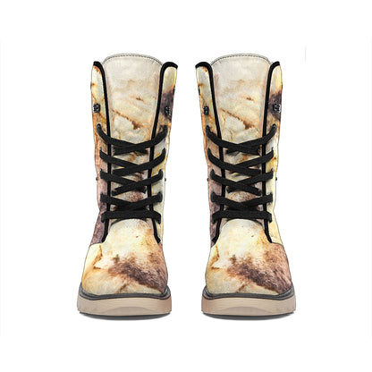 Shar Pei Portrait Print Winter Boots