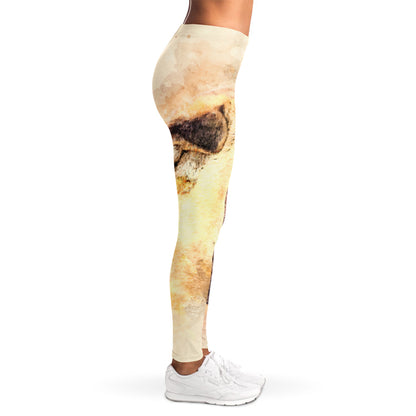 Shar Pei Portrait Print Women's Leggings