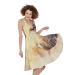 Shar Pei Portrait Print Women's Sleeveless Dress