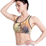 Shar Pei Portrait Print Women's Sports Bra