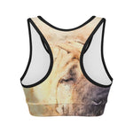 Shar Pei Portrait Print Women's Sports Bra