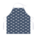 Shark Fish Pattern Print Adjustable Apron