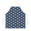 Shark Fish Pattern Print Adjustable Apron