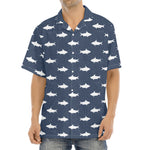 Shark Fish Pattern Print Aloha Shirt