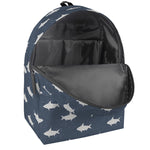 Shark Fish Pattern Print Backpack