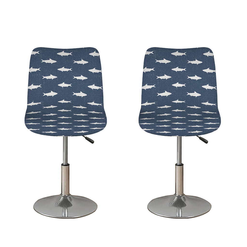 Shark Fish Pattern Print Bar Stool Covers