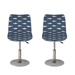Shark Fish Pattern Print Bar Stool Covers