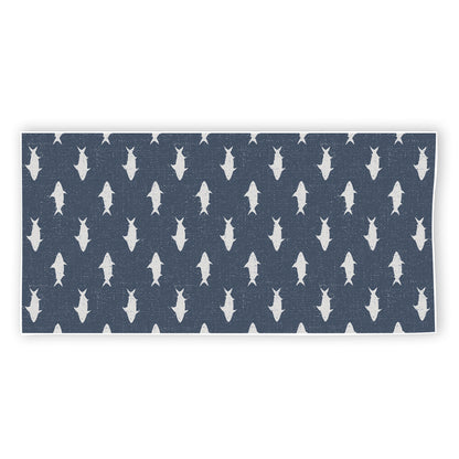 Shark Fish Pattern Print Beach Towel