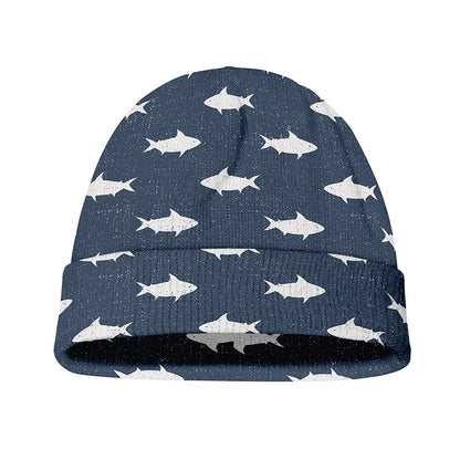 Shark Fish Pattern Print Beanie
