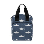 Shark Fish Pattern Print Bible Tote Bag