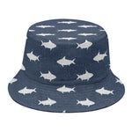 Shark Fish Pattern Print Bucket Hat