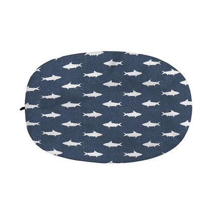 Shark Fish Pattern Print Car Side Mirror Covers