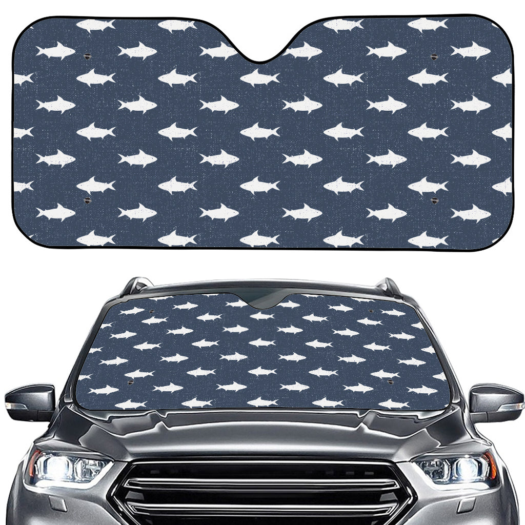 Shark Fish Pattern Print Car Windshield Sun Shade