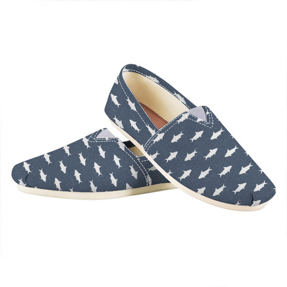 Shark Fish Pattern Print Casual Shoes