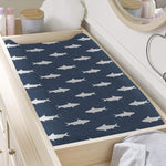 Shark Fish Pattern Print Changing Pad Cover