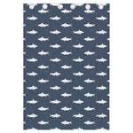 Shark Fish Pattern Print Curtain