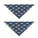 Shark Fish Pattern Print Dog Bandana