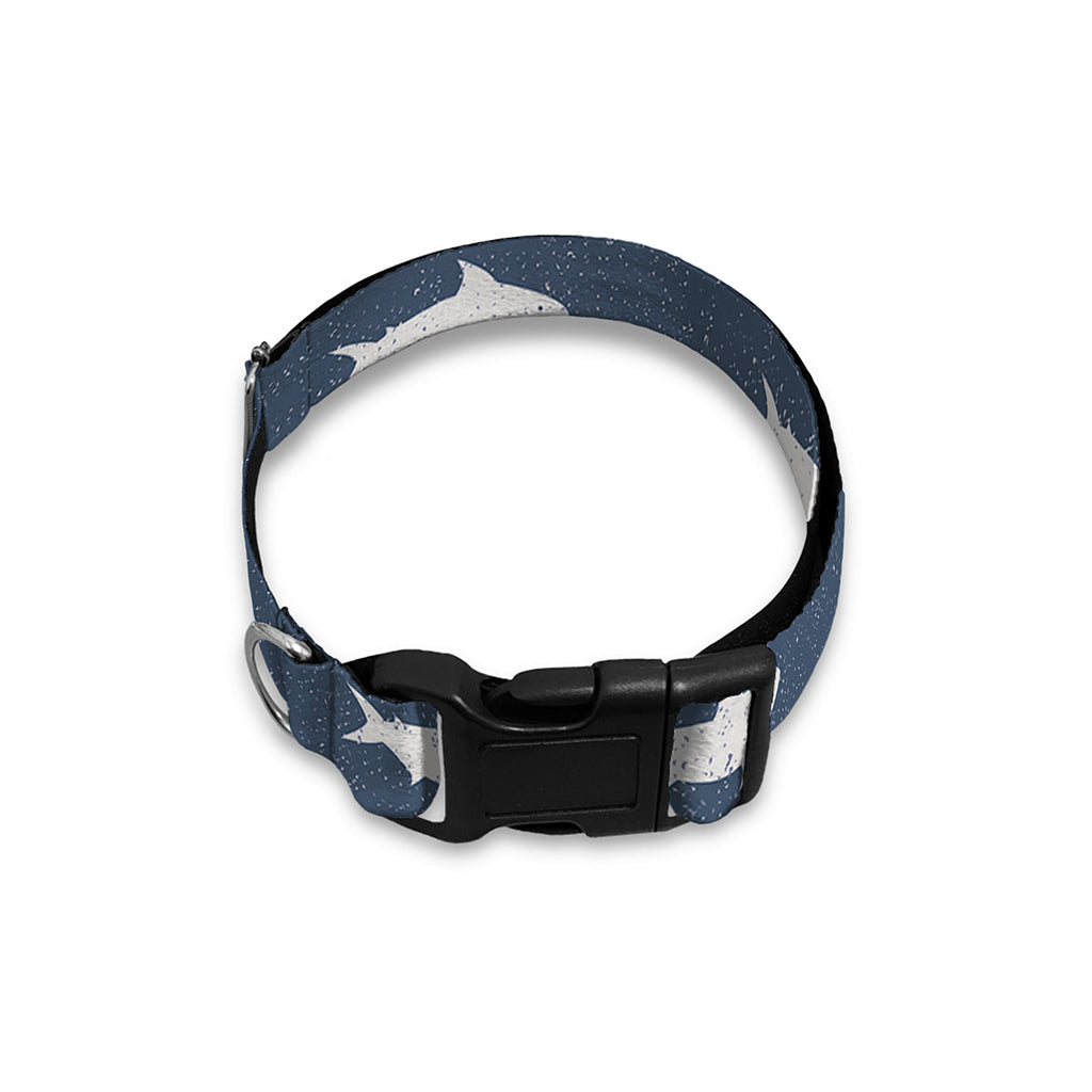Shark Fish Pattern Print Dog Collar
