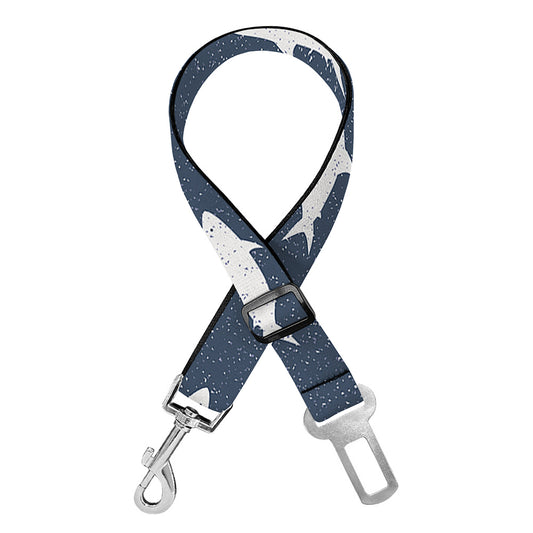 Shark Fish Pattern Print Dog Seat Belt