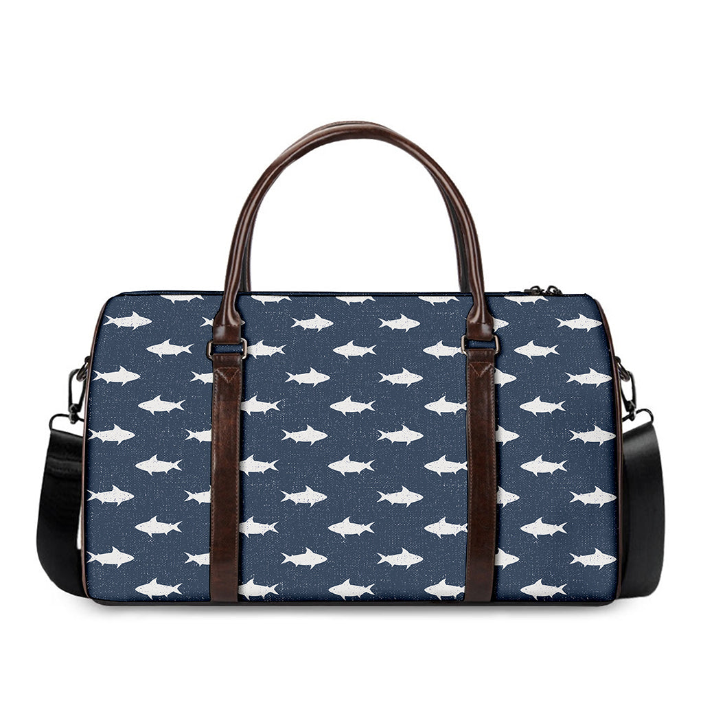 Shark Fish Pattern Print Duffle Bag