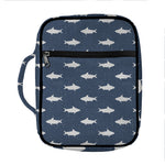 Shark Fish Pattern Print Front Pocket Bible Bag