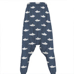 Shark Fish Pattern Print Hammer Pants