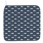 Shark Fish Pattern Print Hand Towel
